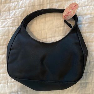 On the verge handbag small black purse nylon polyester brand new